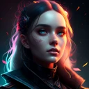 Cyberpunk Girl Face