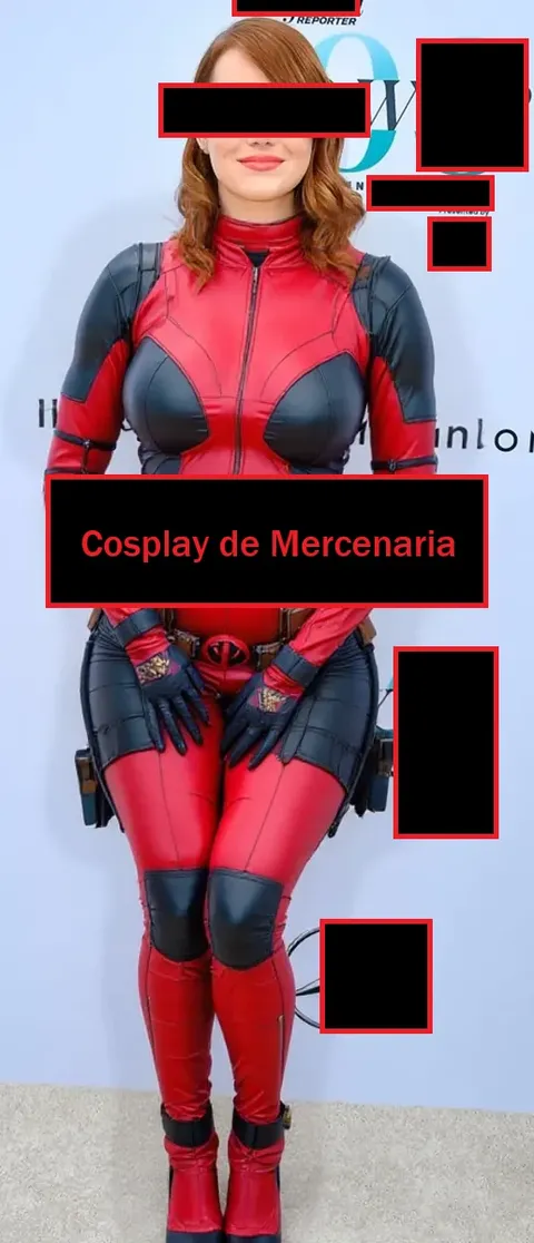 Mercenaria Cosplay Filtresi - Kadın - Halloween