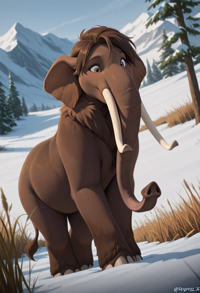 Anthro & Feral Furry Lora: Mammoths (Ice Age) V1