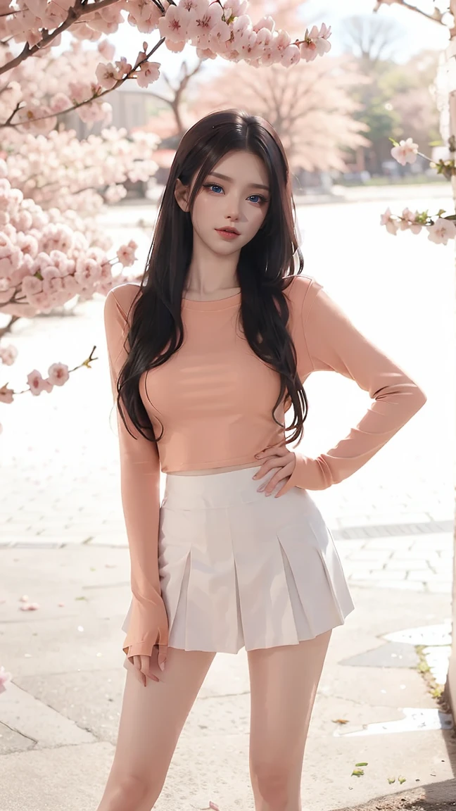 蜜橘色甜美修身穿搭組 2025_10_24