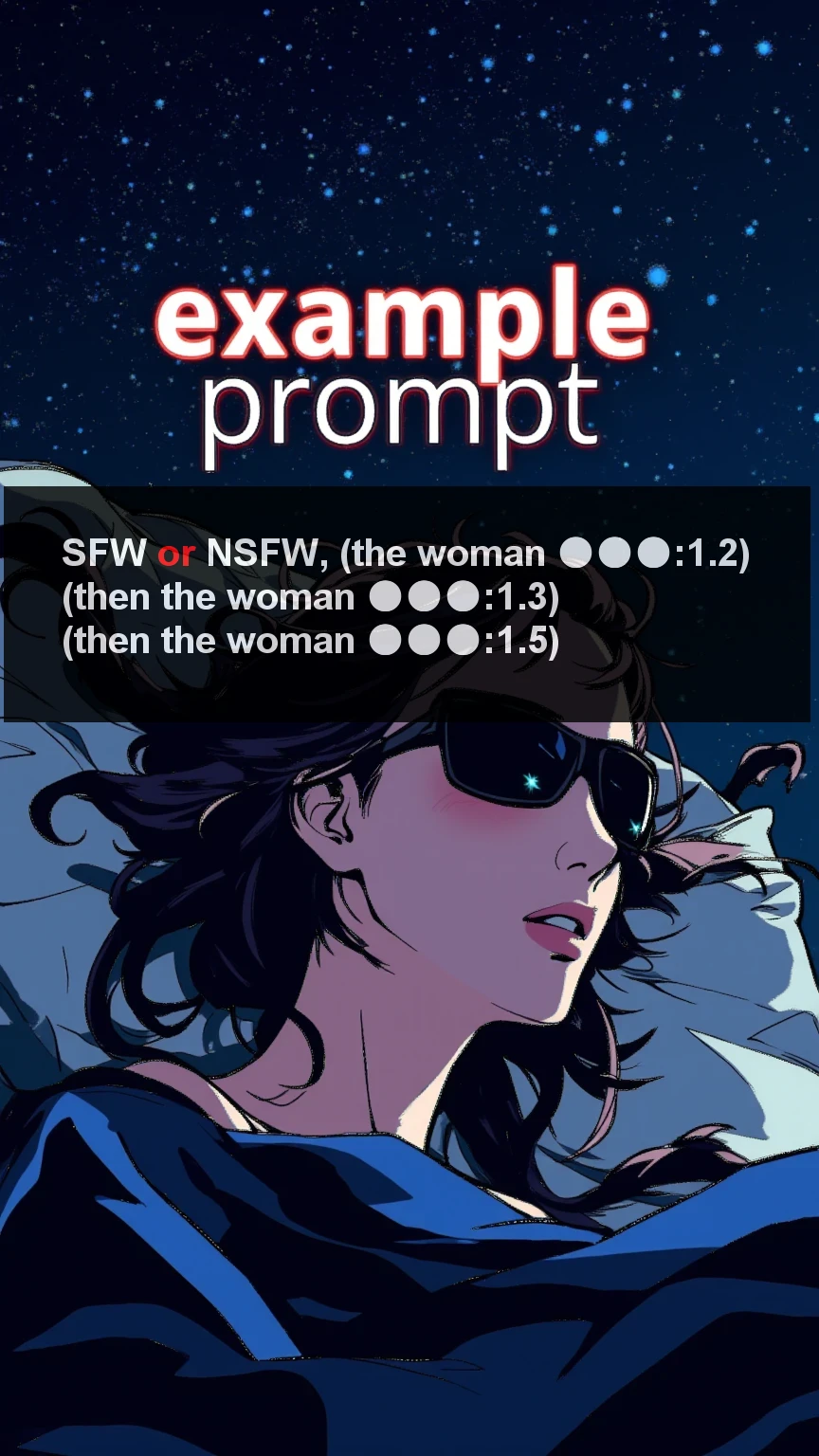 使用前に以下をお読みください.<Br><Br>これは自分で試してみたい人向けの低コストの設定です.<Br>size 500 , 5秒, コストは30-60の範囲に調整されています.<Br>LoRAを追加する場合は, Low LoRAを使用してください, それほど高くはない.<Br>コストは画像サイズやプロンプトの長さによって増減します.<Br><Br>プロンプトは3行である必要があります. 短すぎたり長すぎたりは許可されません.<Br>できるだけ英語で書いてください.<Br>ネガティブプロンプトも必要です.<Br><Br>"Try"アプリのコスト設定が700以上の場合は高価です.<Br>400または500で最初にアプリをテストすることをお勧めします.<Br><Br>コストはSeaArtによって生成時間や使用された画像などの要因に基づいて自動的に計算されます, 手動で調整することはできません.<Br><Br>繰り返し使用する予定の場合, オフピーク時間帯に実行すると、コストをわずかに抑えることができます.<Br><Br>生成された結果は自己責任で使用および共有してください.<Br>生成されたコンテンツから生じる問題や紛争については、制作者は責任を負いません. (スマートフォンでスクリーンショットを撮るだけで簡単にできます).<Br><Br>長いビデオを作成する方法<Br><Br>完成したビデオの最後のフレームをスクリーンショットし、それをクロップする.<Br>クロップした画像を使ってNextビデオを生成する, 前のシーンから続く.<Br>この過程を繰り返す, そして最後に, 無料の編集ソフトウェアを使ってすべて生成されたビデオを接続する "Microsoft Clipchamp".