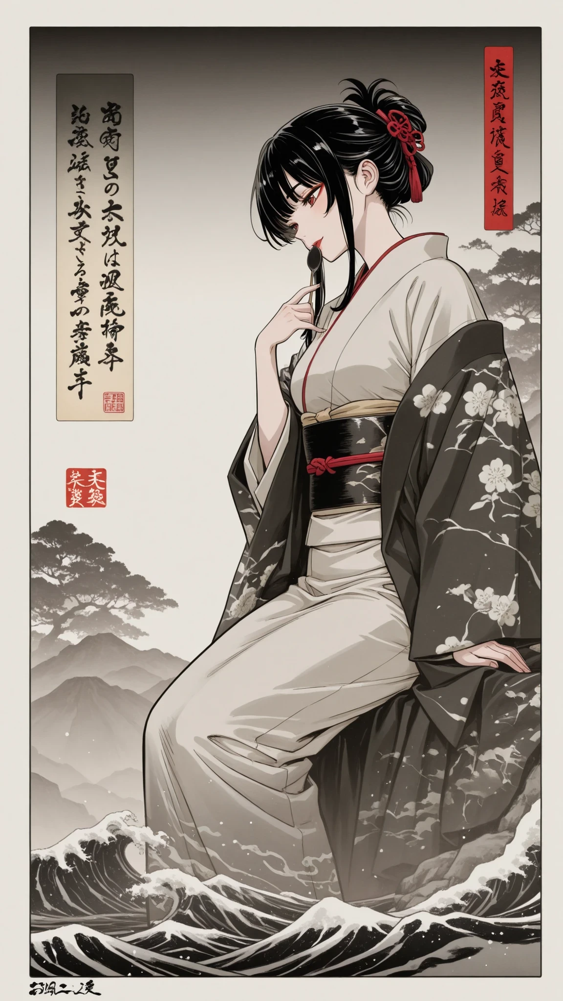Ukiyo-e woman v1.0