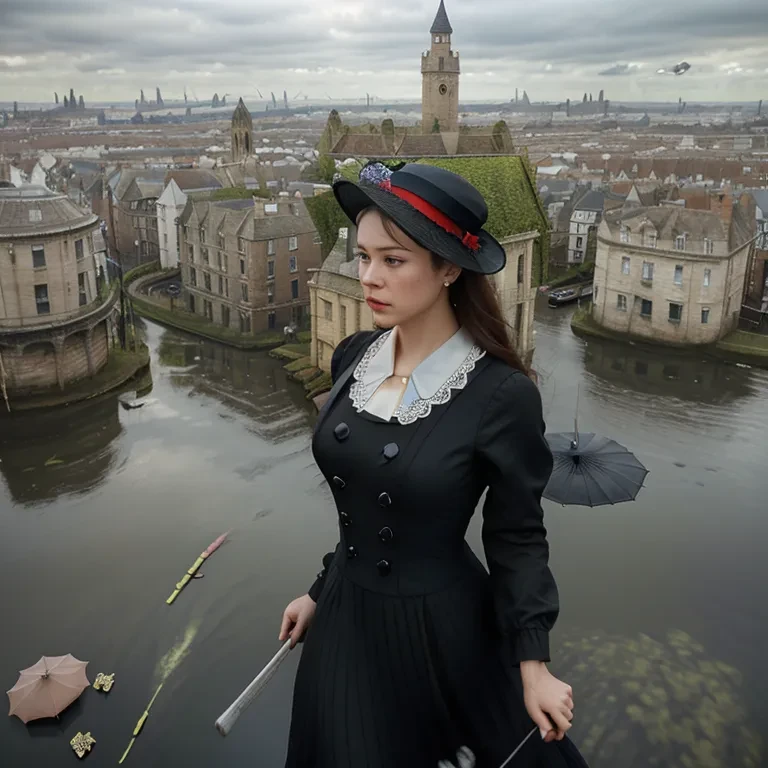 Mary Poppins Style Portrait Generator