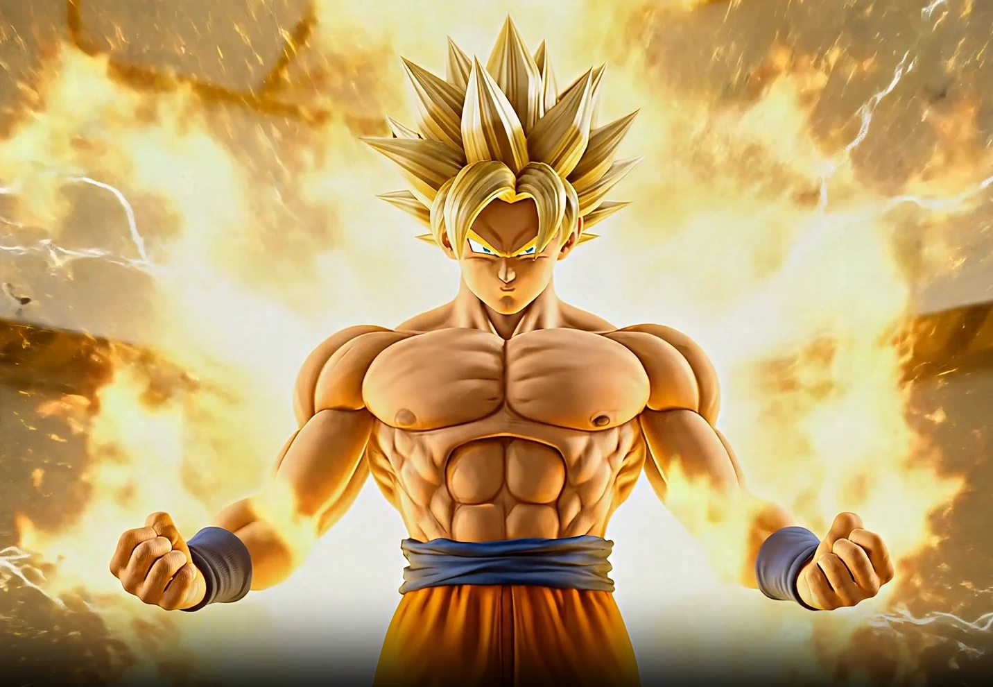 Turns into Super Saiyan GOKU