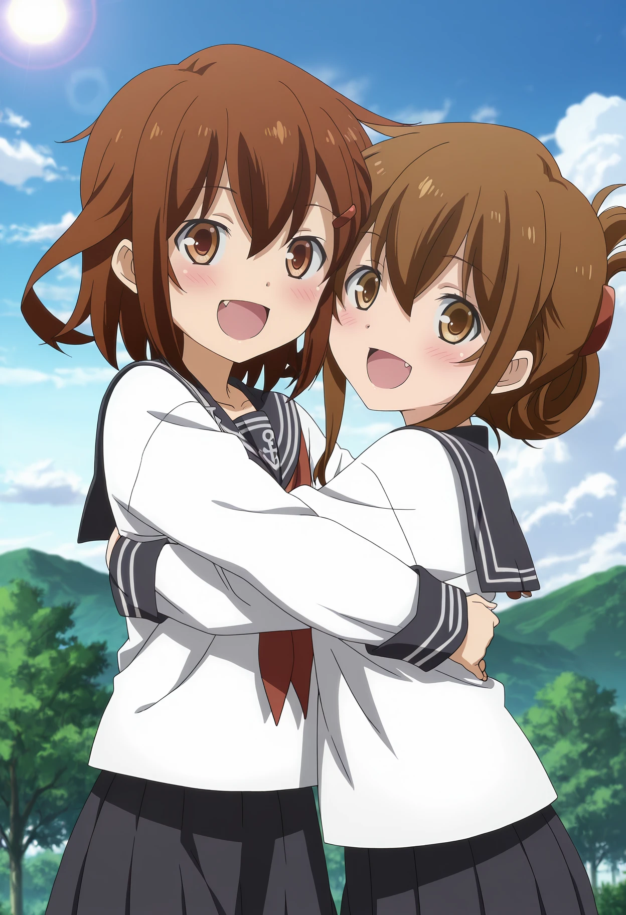 Ikazuchi, Inazuma, Hibiki and Akatsuki - Kantai Collection - Illustrious v1