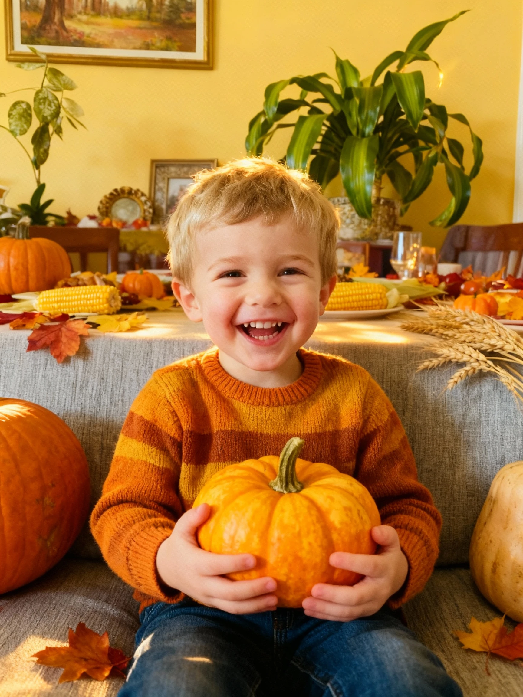 Thanksgiving AI Portrait - Autumn Vibes Example