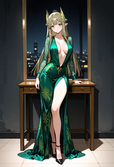 Deep Plunge Dress - Versace SS 2000 illust