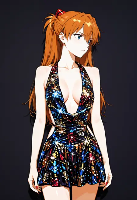 Sequin Mini Dress illust