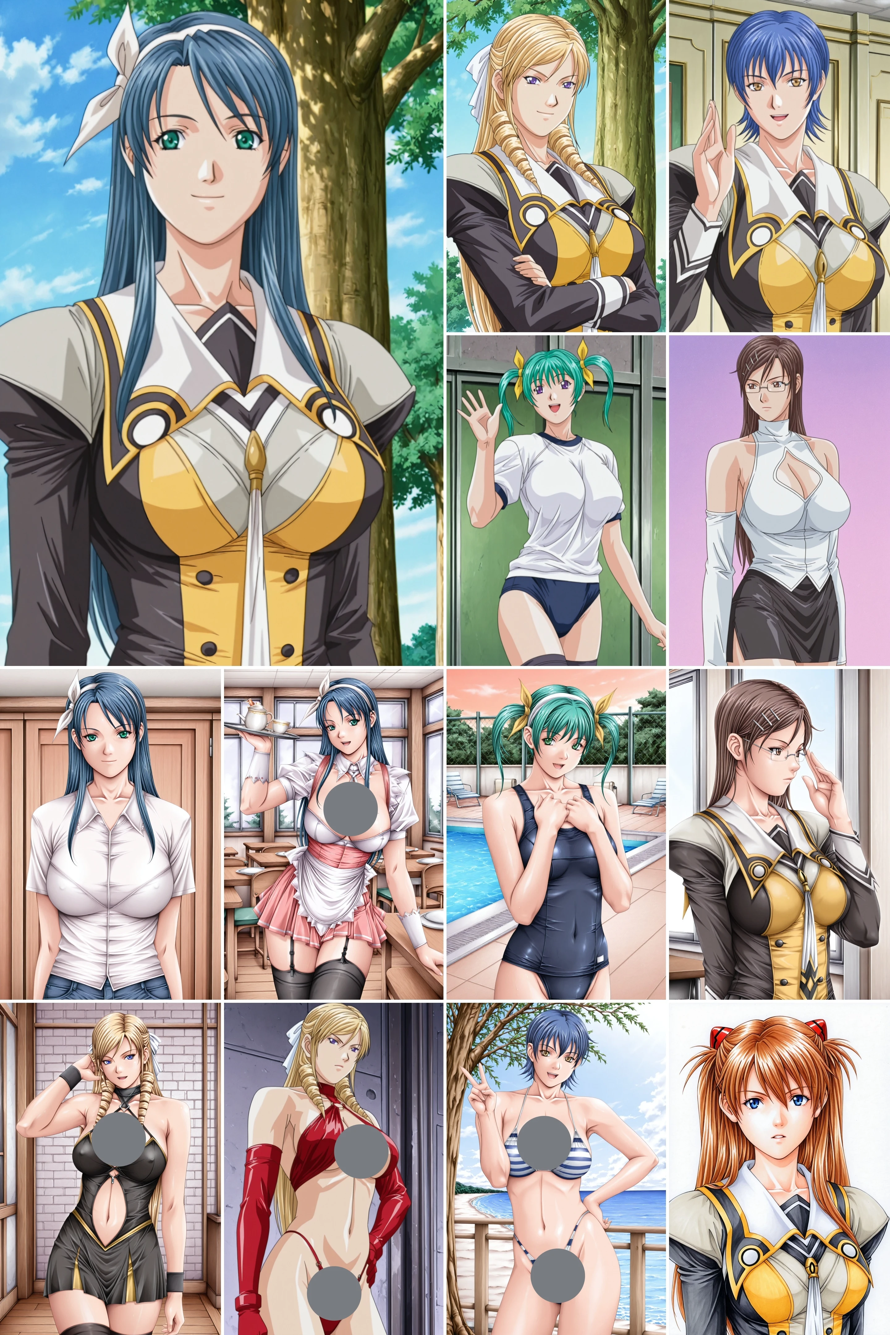 5 in 1，DISCIPLINE~The record of a Crusade~/欲望学院，圣少女/- Artist Style illustrious XL_v1.0