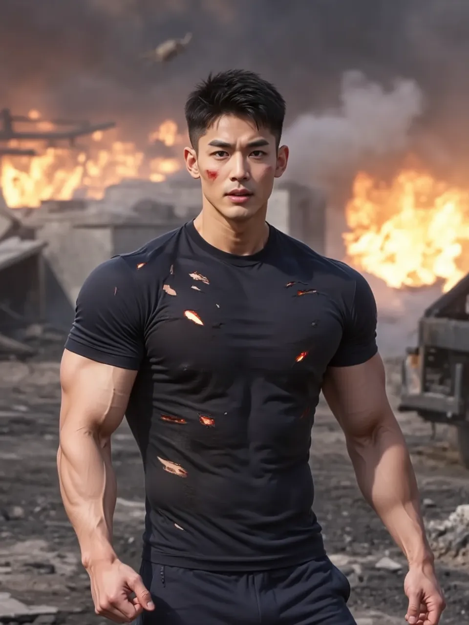 Torn T-shirt (VOUTF) H-(WAN2.2)
