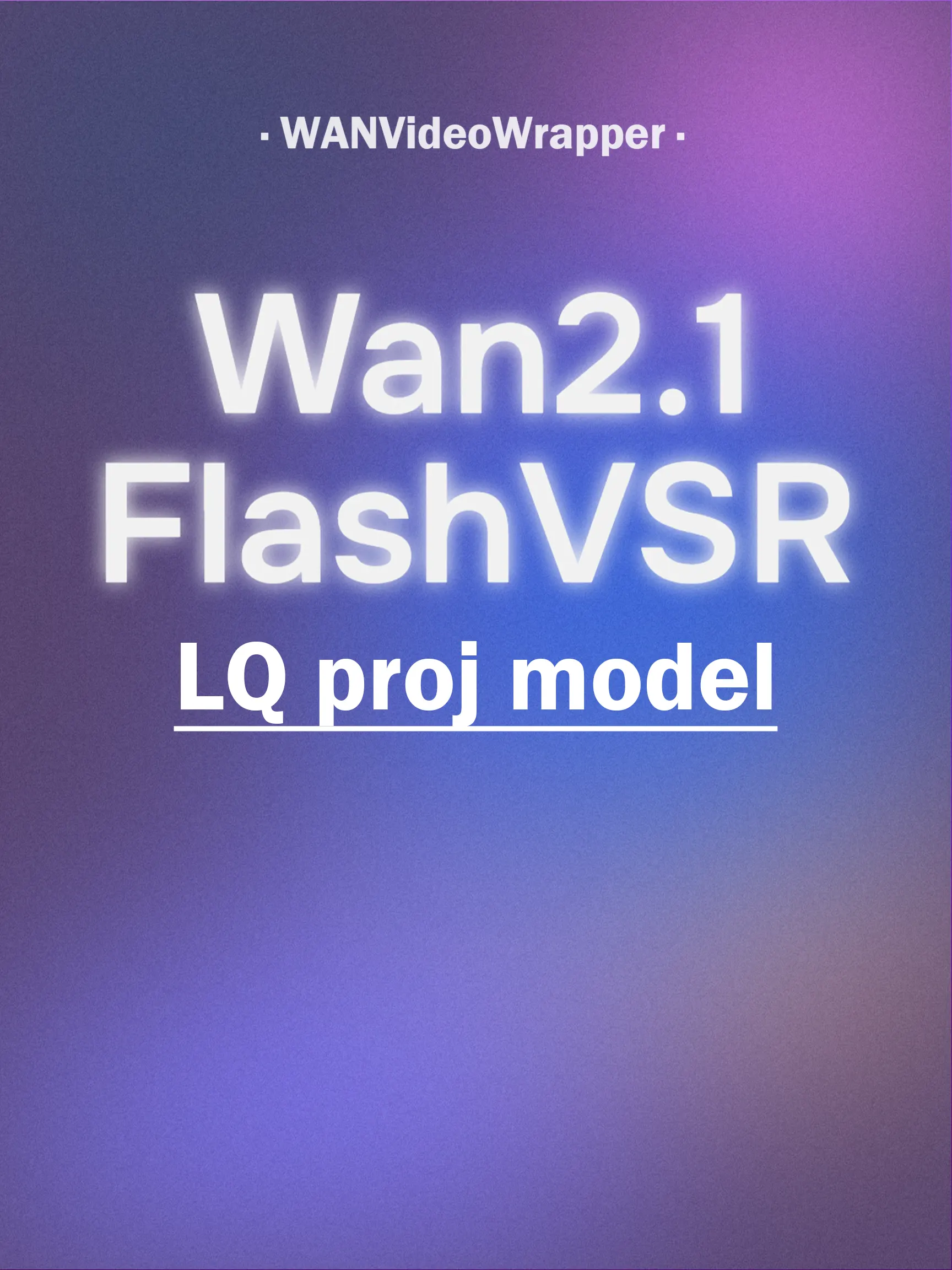 Wan2.1 FlashVSR LQ_proj_model bf16
