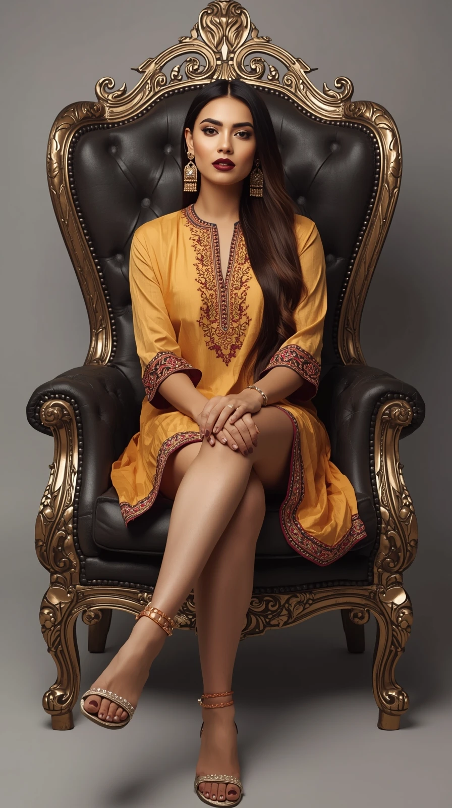 tall fit supermodel, long hair, bright glowing skin