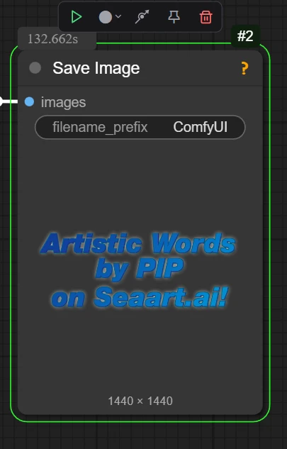 Artistic Words by PIP on Seaart.ai