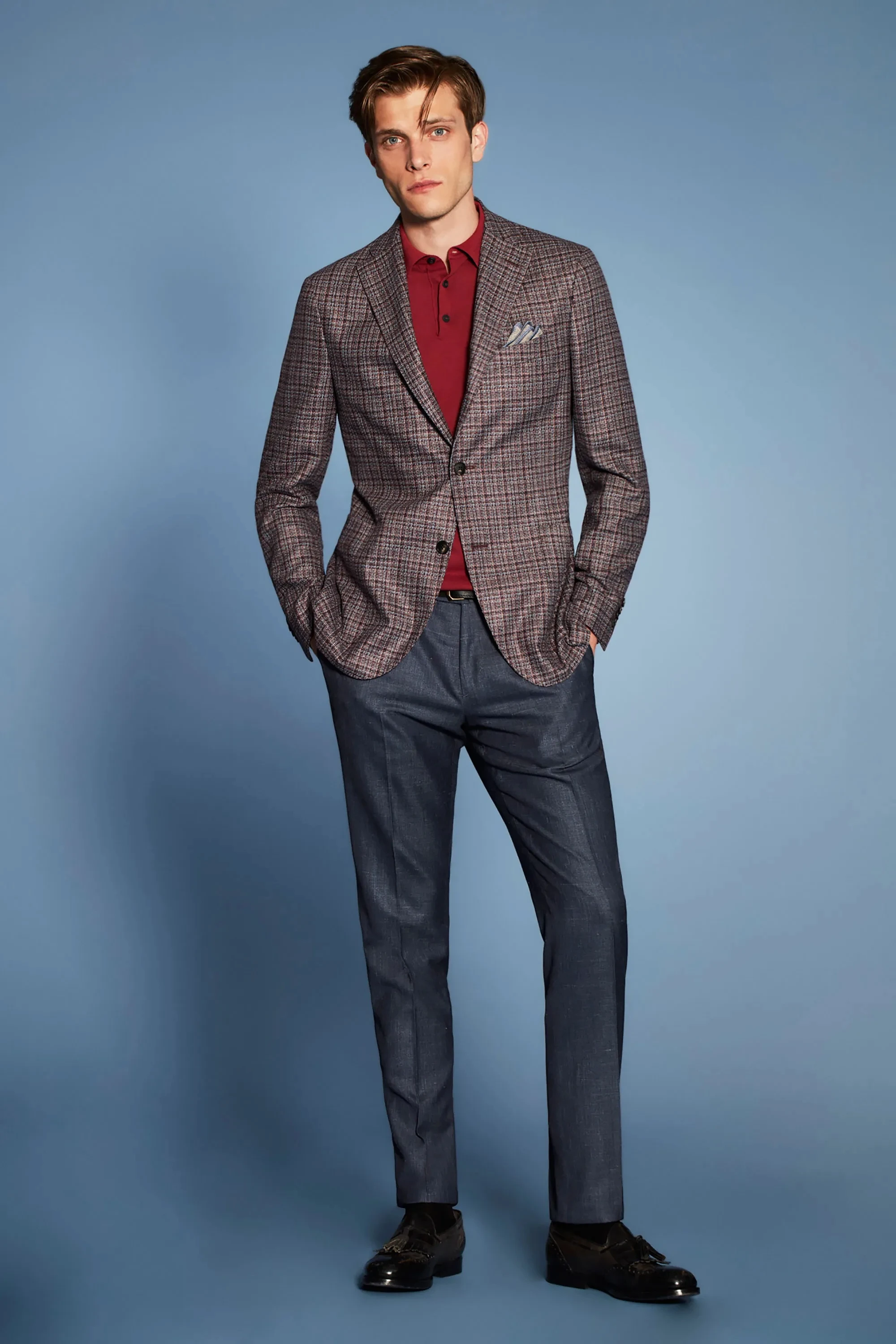 Place the clothing material in the first image, and the replacement target in the second image.