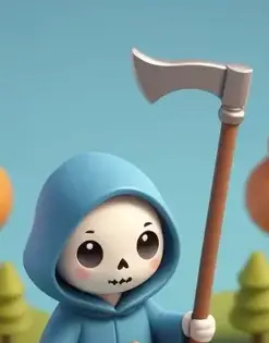 Pumpkin Reaper – Halloween Cartoon Render