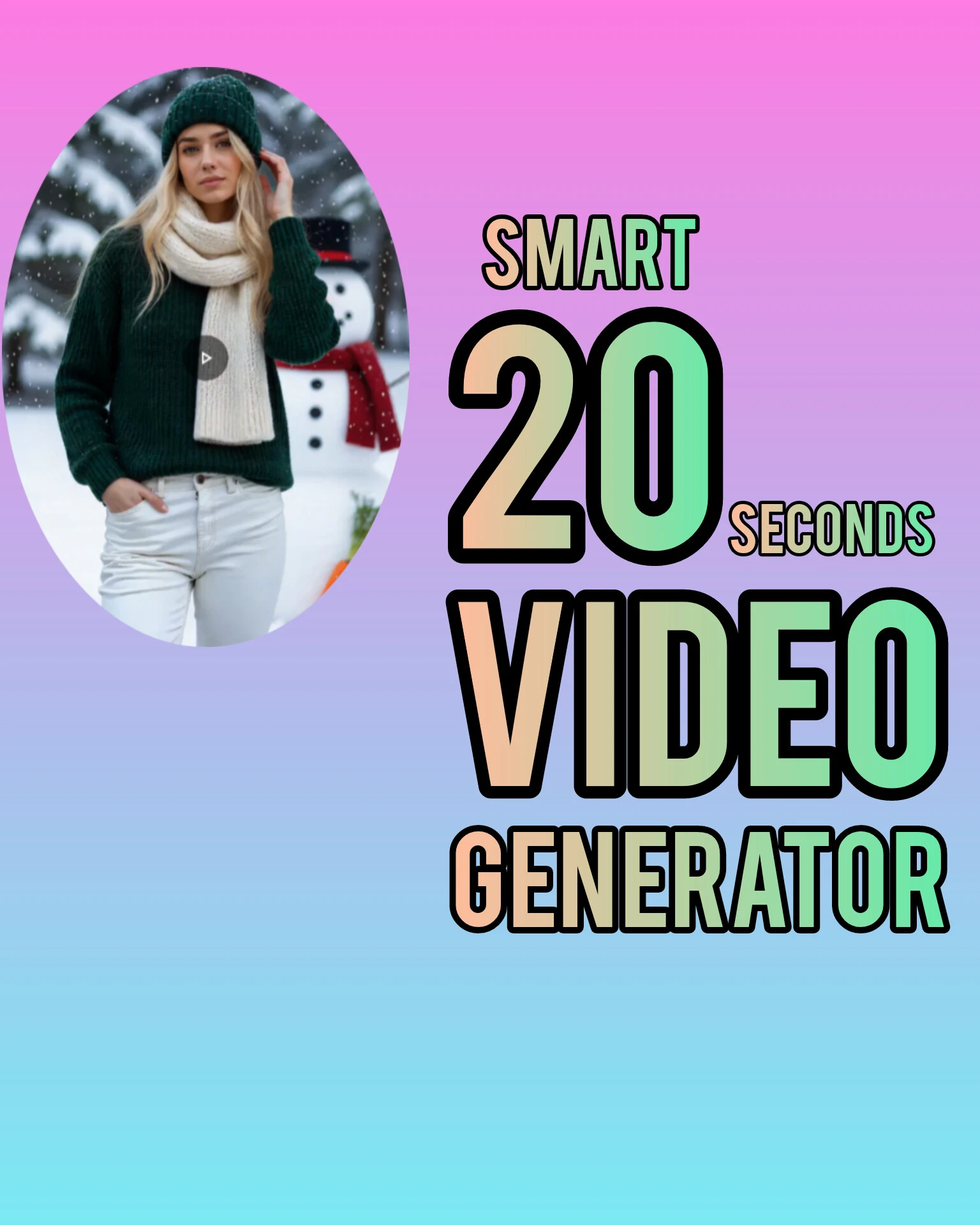 Smart 20 seconds video generator