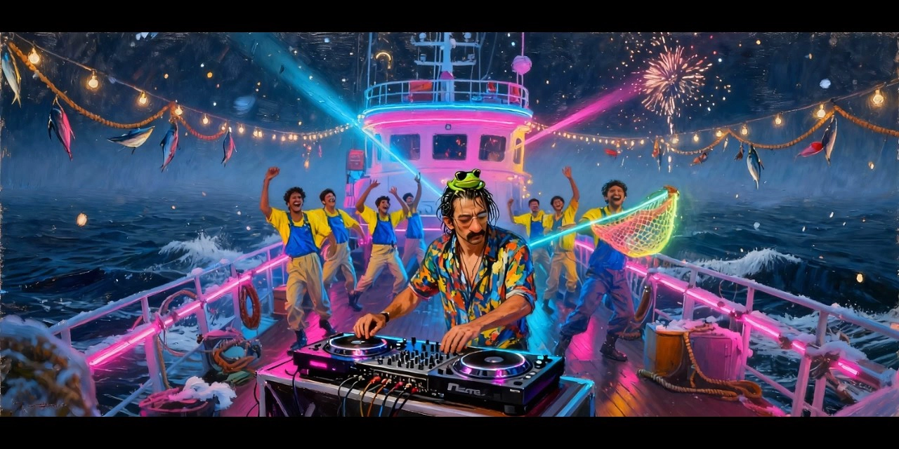 【MV】Tuna Boat Christmas Rave(マグロ漁船×ヒンディー語×EDM×クリスマス)