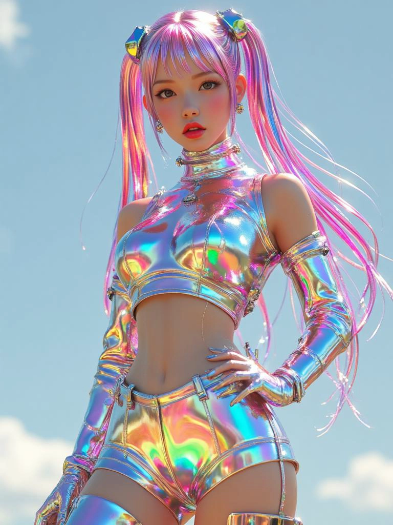 赛博炫彩流服饰 V1