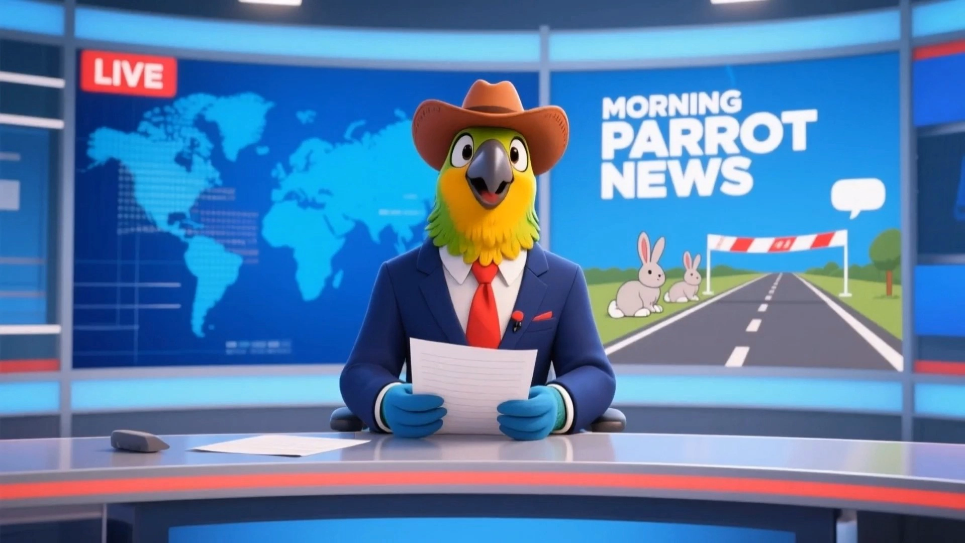 Morning Parrot News: No Winner at the Rabbit Race