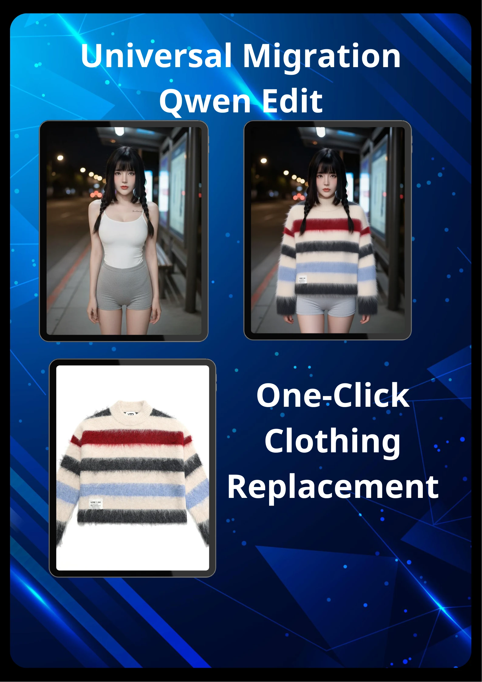 Universal Migration Qwen Edit One-Click Clothing Replacement