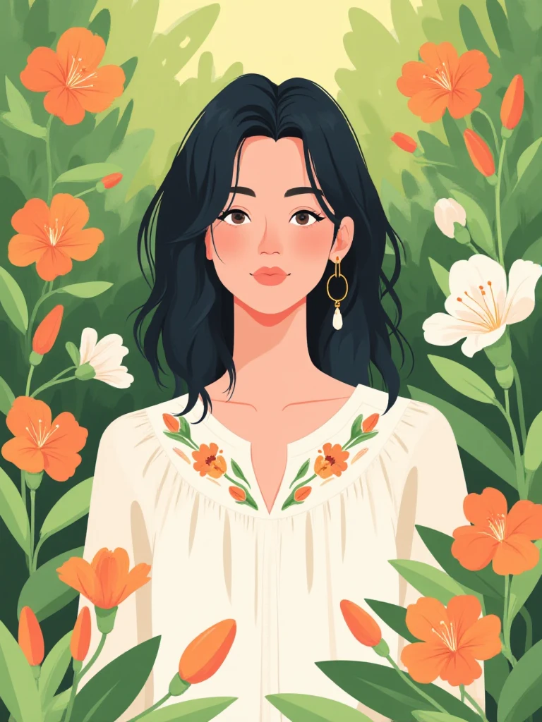 Flat Illustration Style FLUX v1