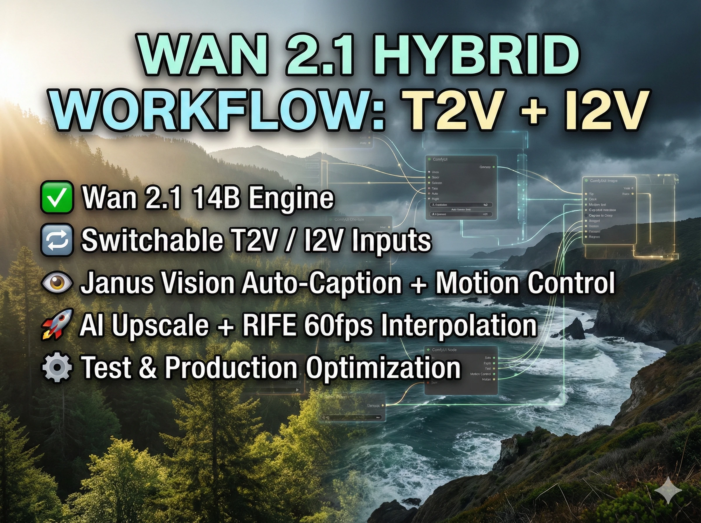 "Nat Geo" Workflow (Wan 2.1 + Hybrid Motion Control)