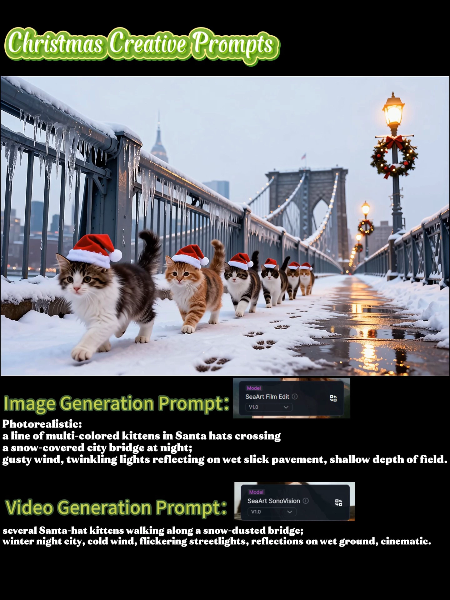 Shoot a “Christmas Blockbuster” in 30 Seconds — Creative Video Prompts