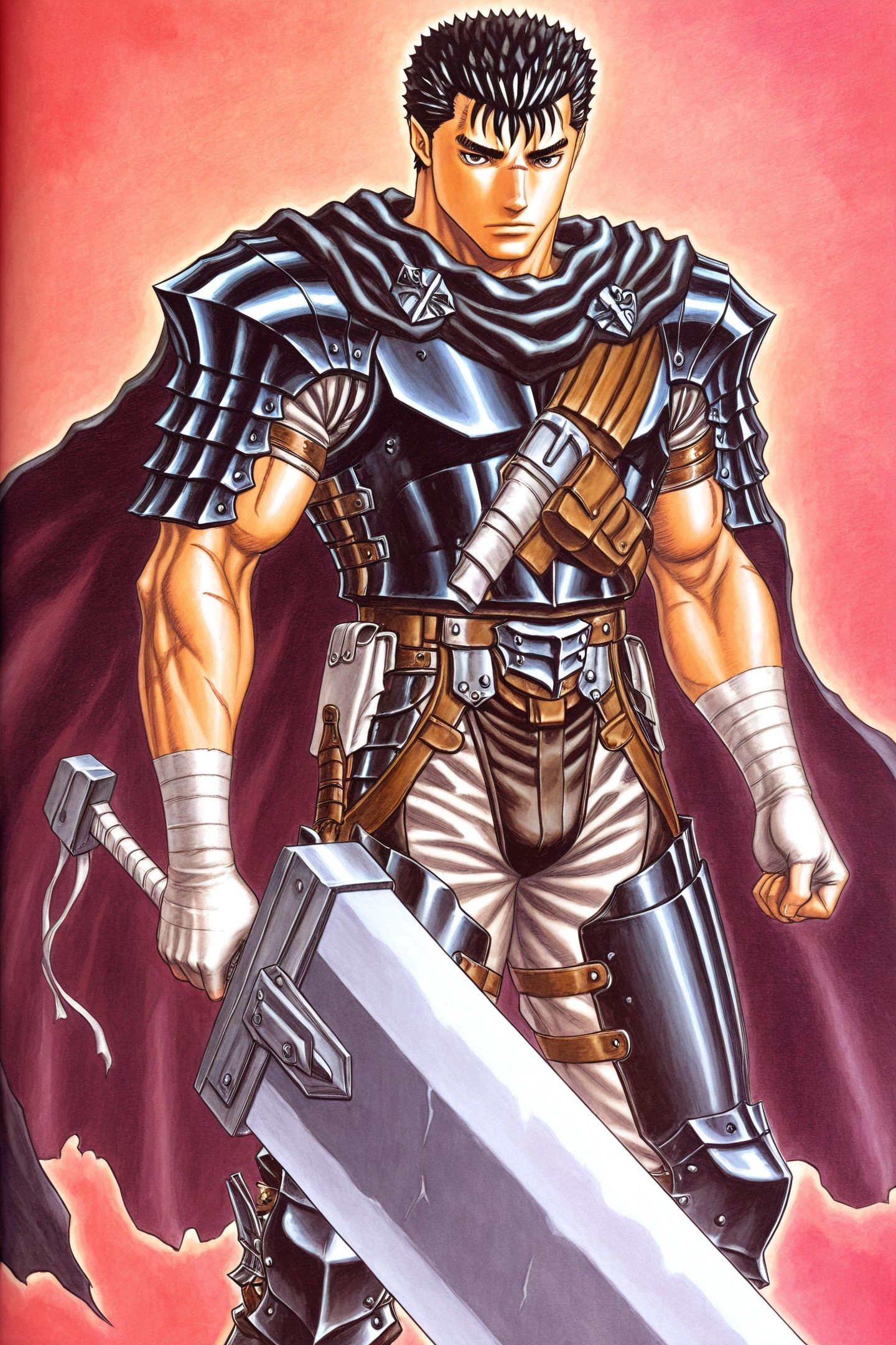 Kentaro Miura/三浦健太郎，Berserk/剑风传奇，guts - Artist Style illustrious XL_v1