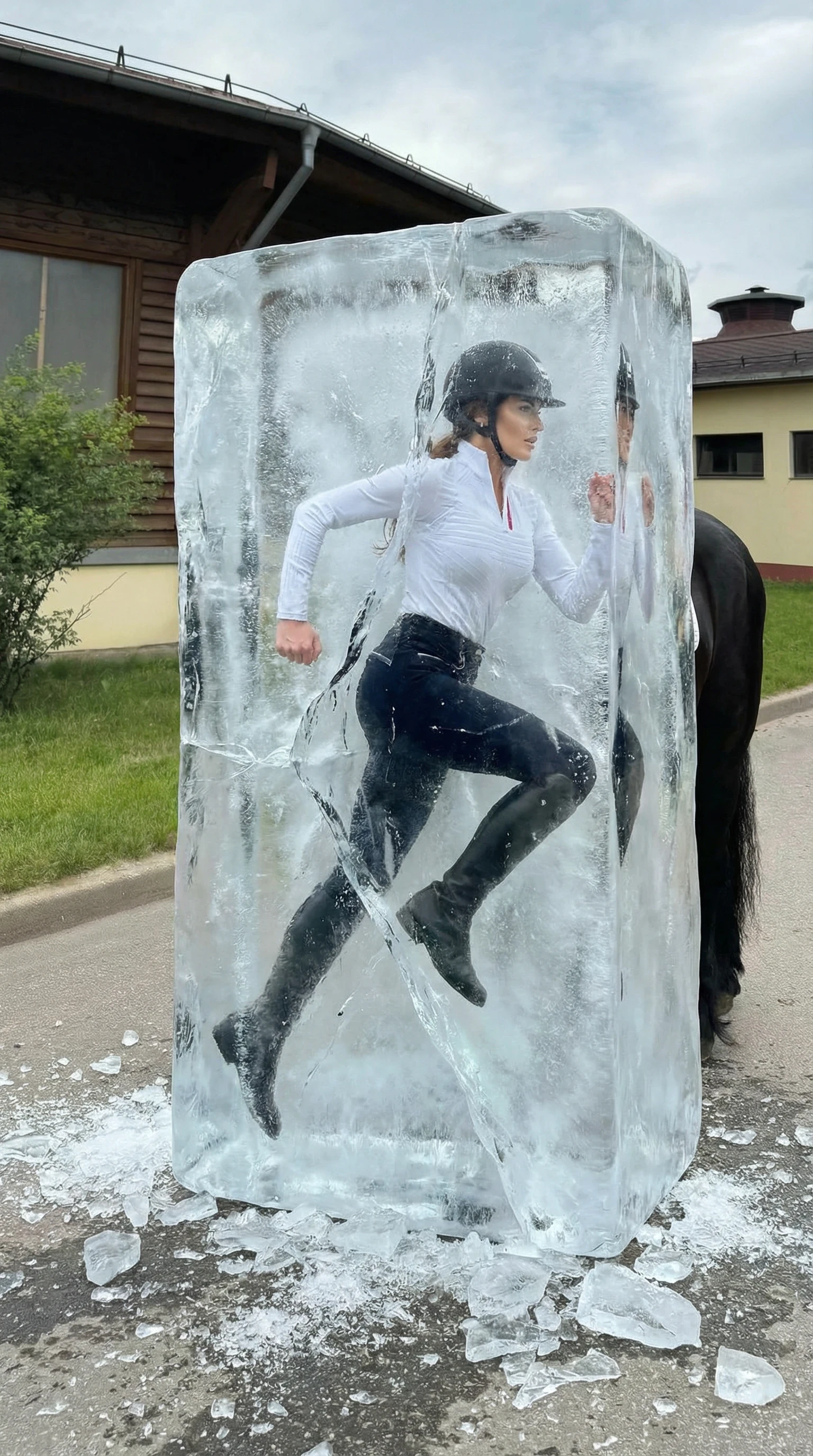 محاصر في الجليد