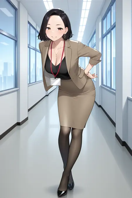 Senpai-san (Maiko Okuzumi) / 先輩さん (奥墨マイコ) - Ganbare Doukichan (がんばれ同期ちゃん) ilxlv1