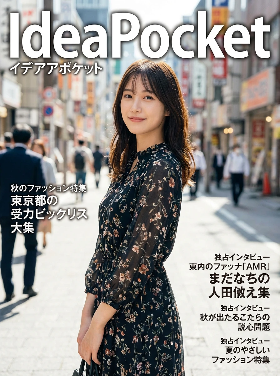 Japanese Adult Woman Magazine Cover Generator v1 (Face Swap)