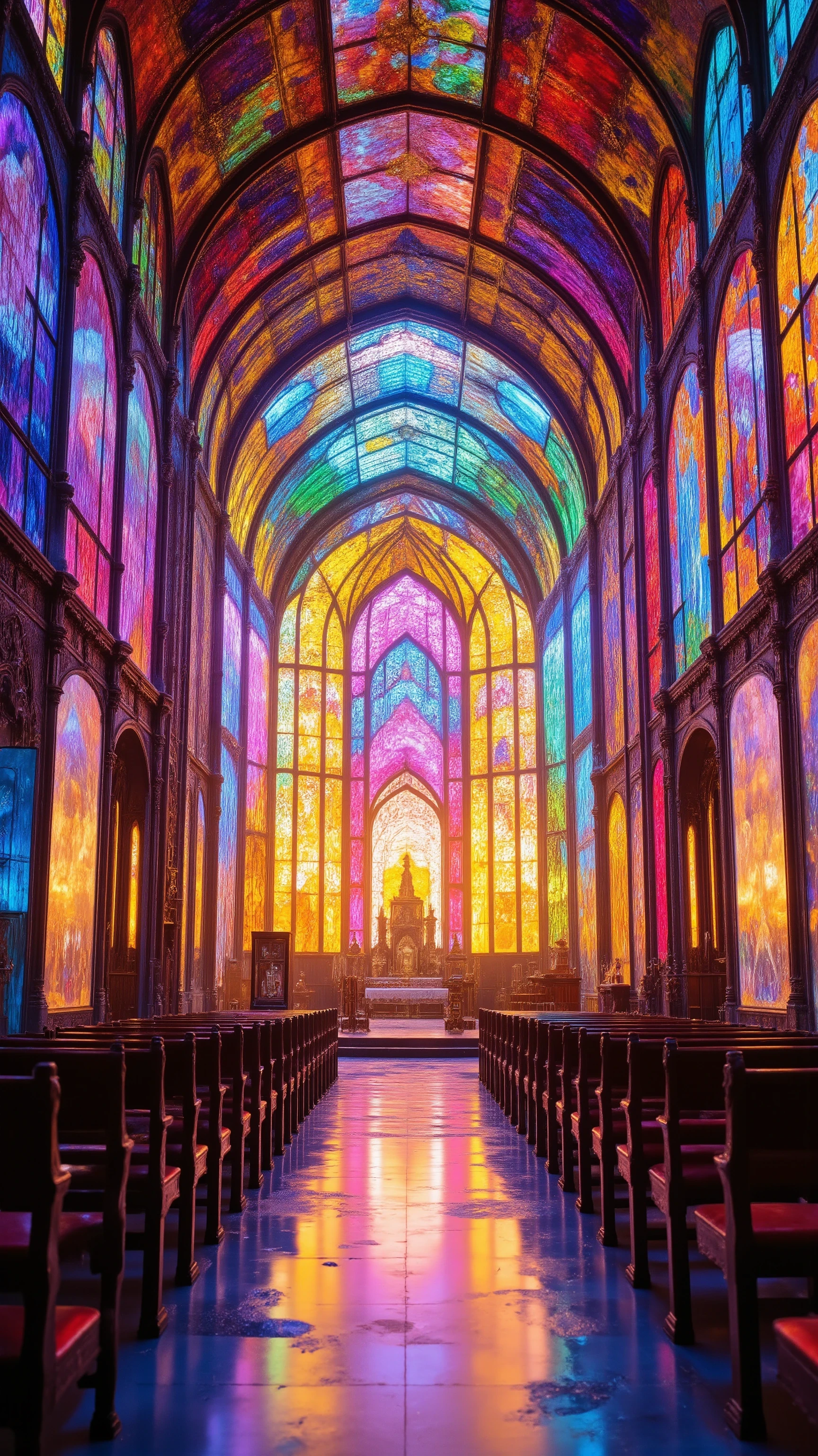 Cathedral made of stained glass v1.0