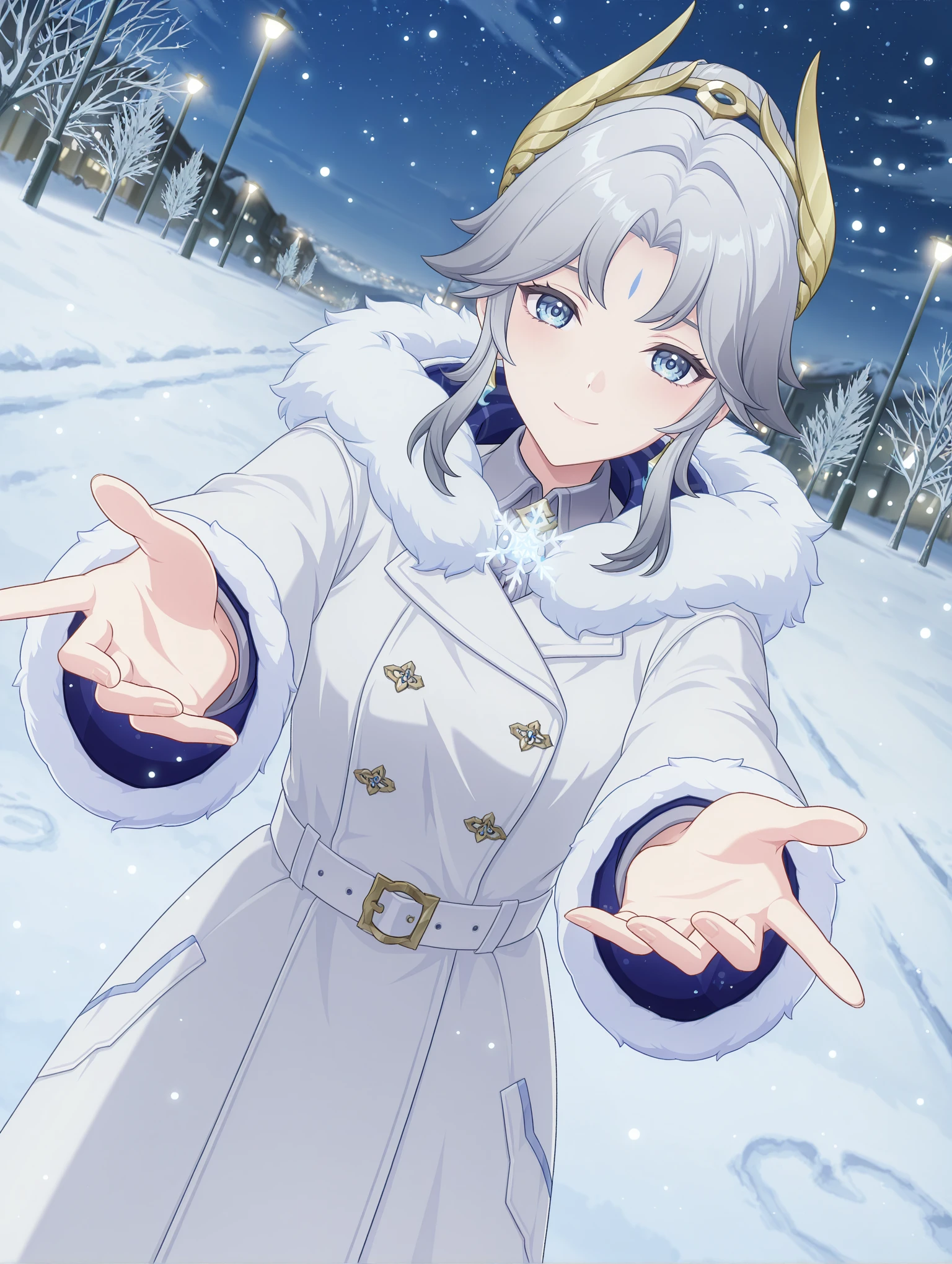 Canon Goddess of the Frost Moon - Genshin Impact - Illustrious Game
