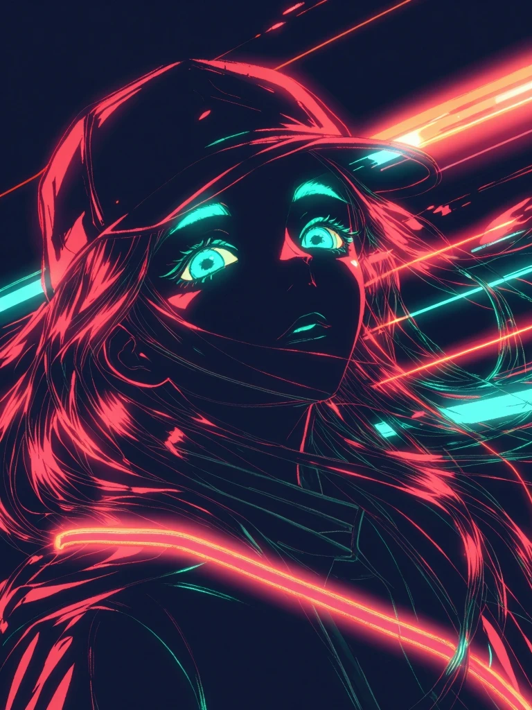 Glitch Flow · Line Art Silhouette-lora.Z-Image_rel_260420