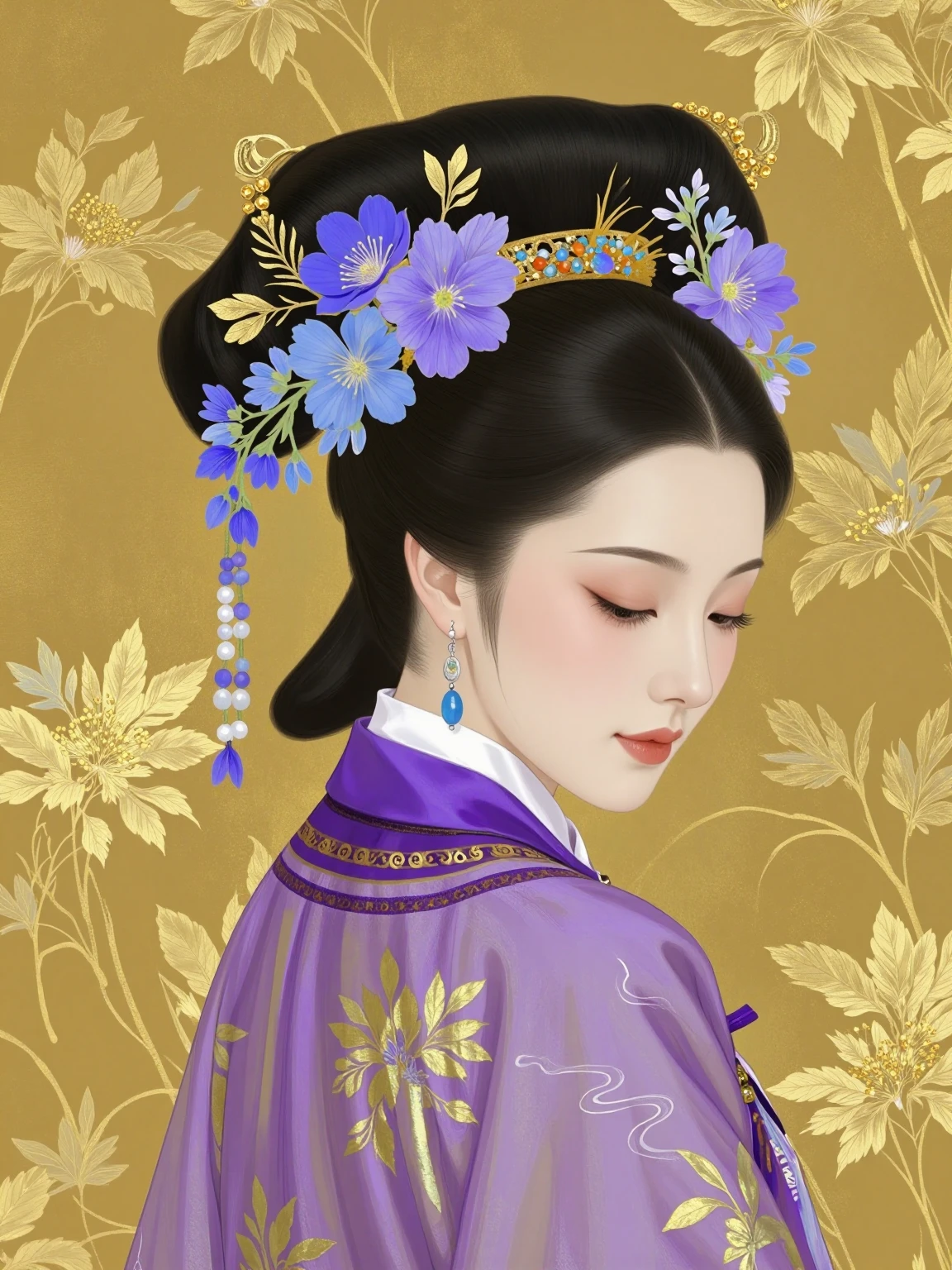 ZImage 国风鎏金岩彩插画_rel_260420