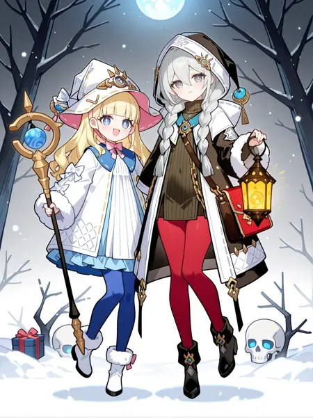 白森林的阿斯忒瑞亚和莉泽特（白き森のアステーリャ/リゼット/Astellar of the White Forest /Elzette of the White Forest) Yu-Gi-Oh! v2.0