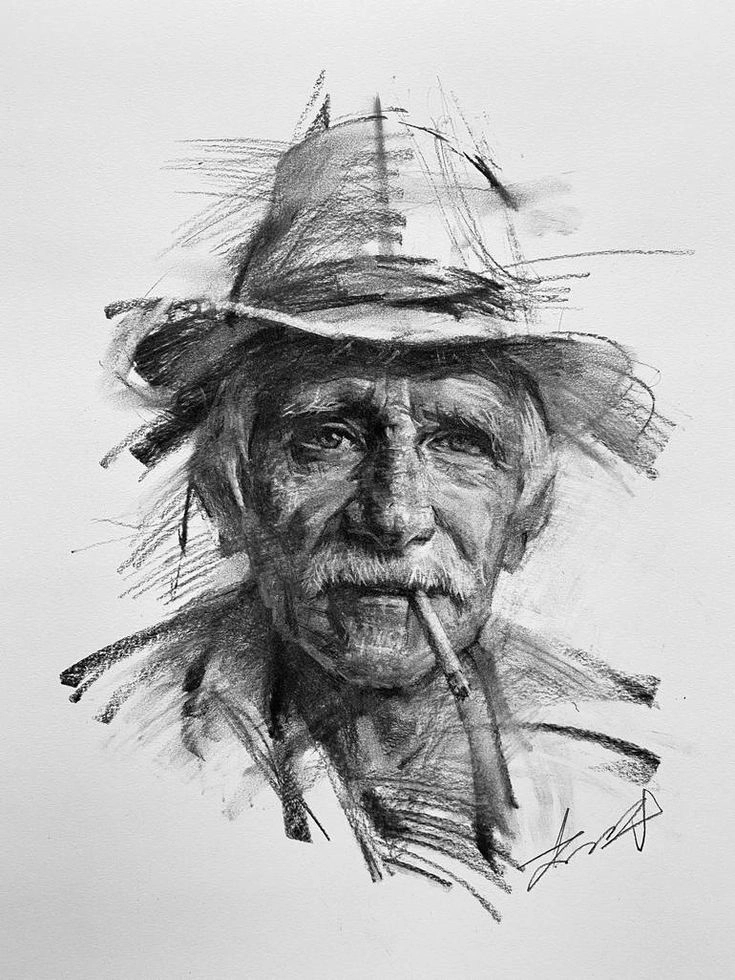 Charcoal Drawing Art 1