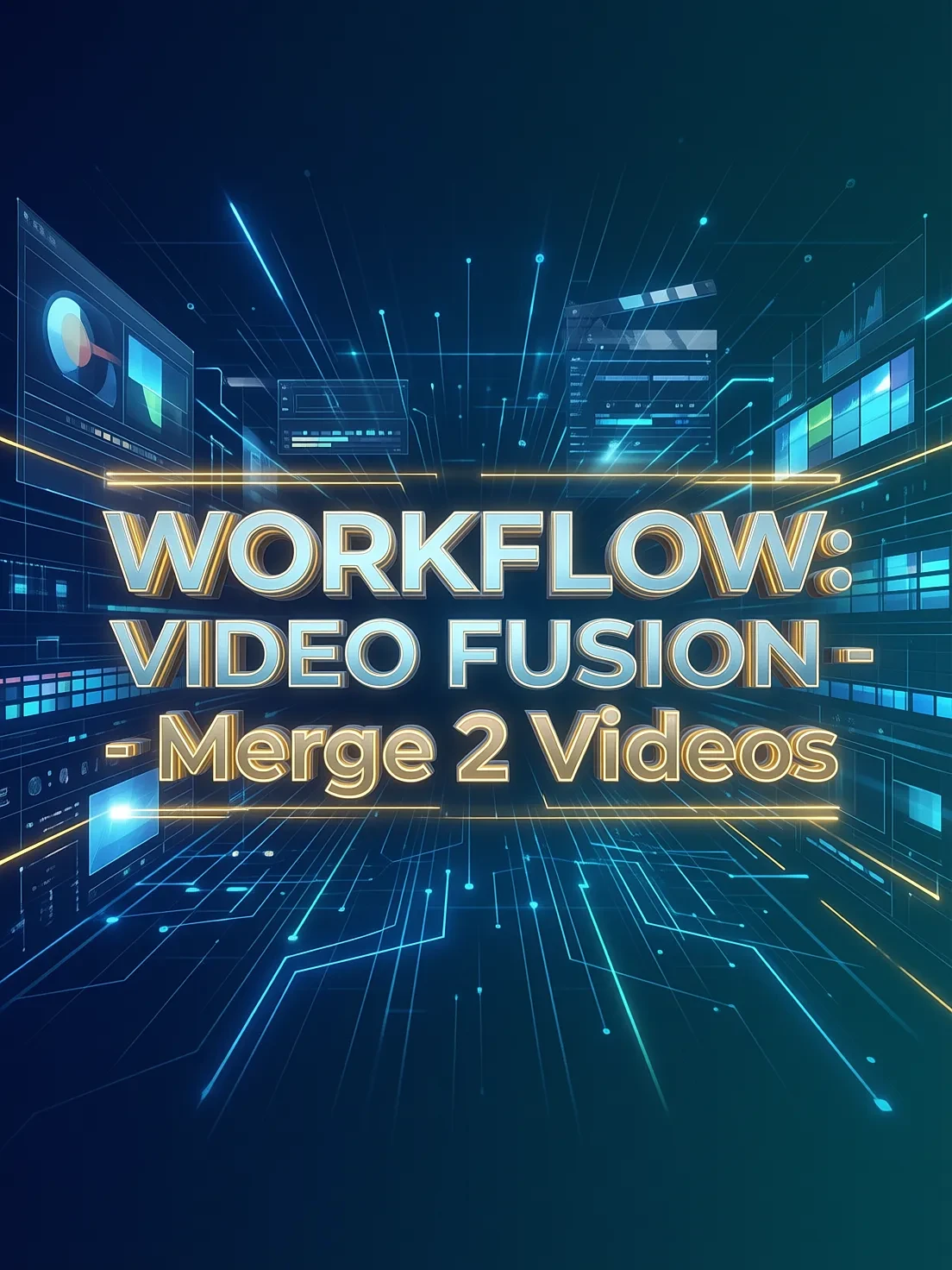 Video Fusion Workflow (merge 2 videos & support audio)
