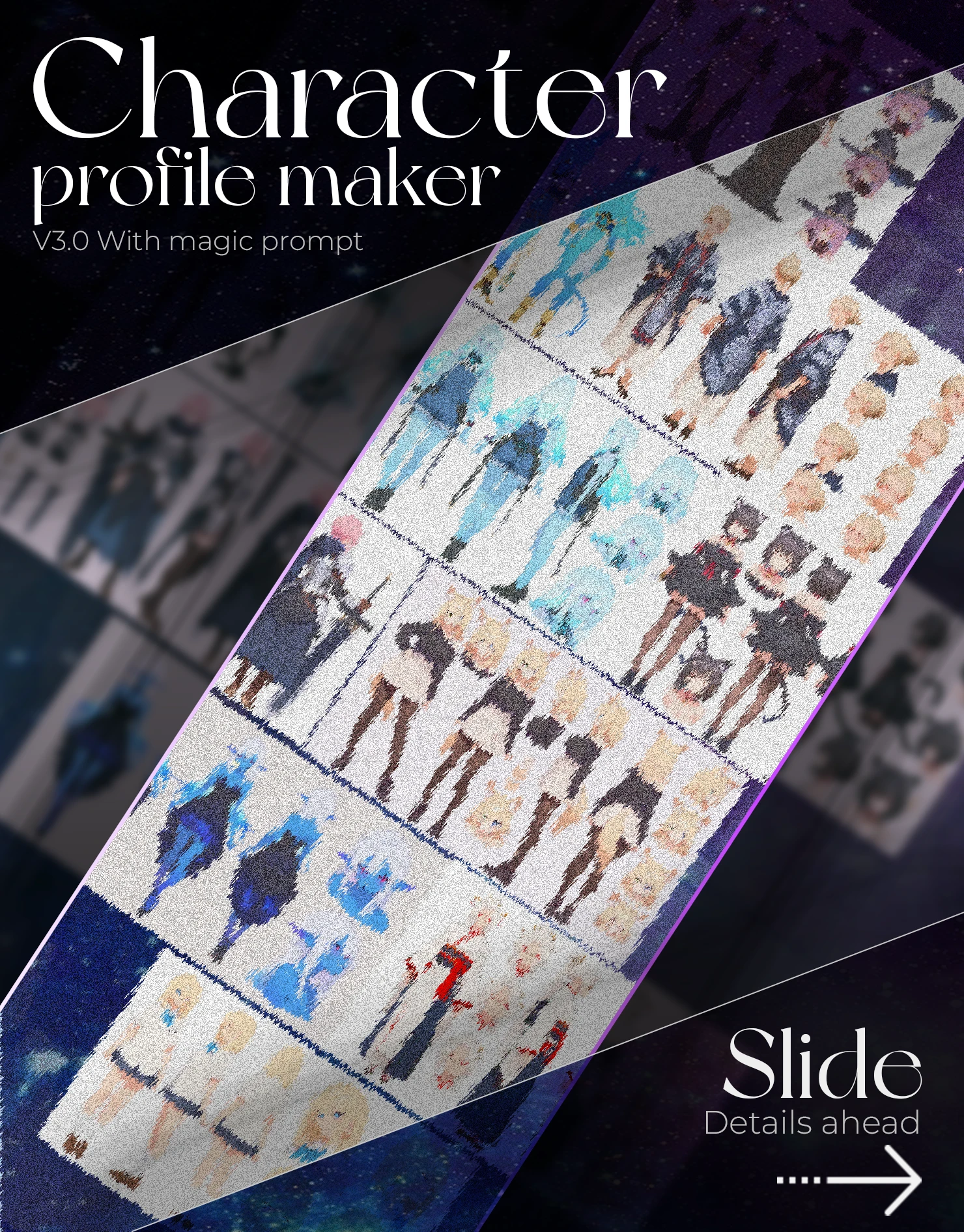 Character Profile Maker V3.0 - BETA [CHEAP] [SIMPLE] [MAGIC PROMPT]