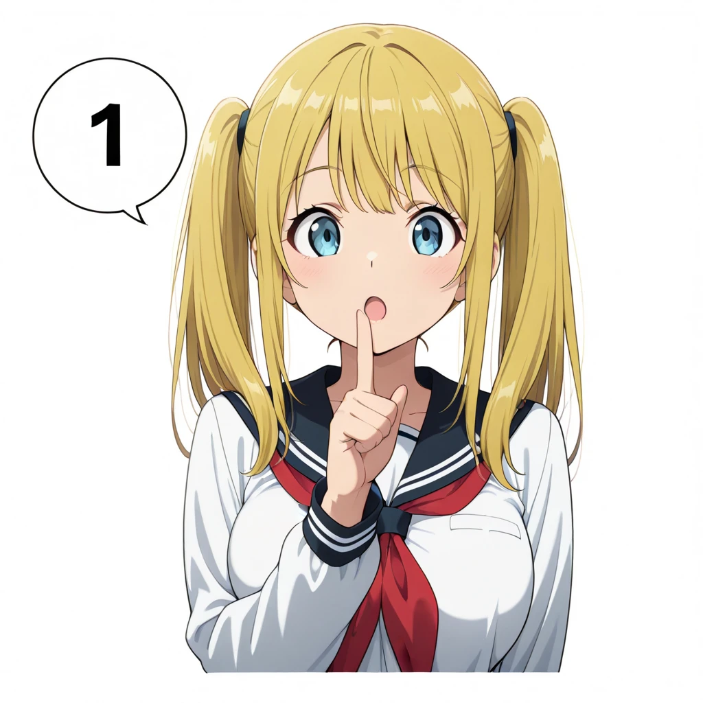 Upper body Countdown Pose（Pose & speech bubble 1.0