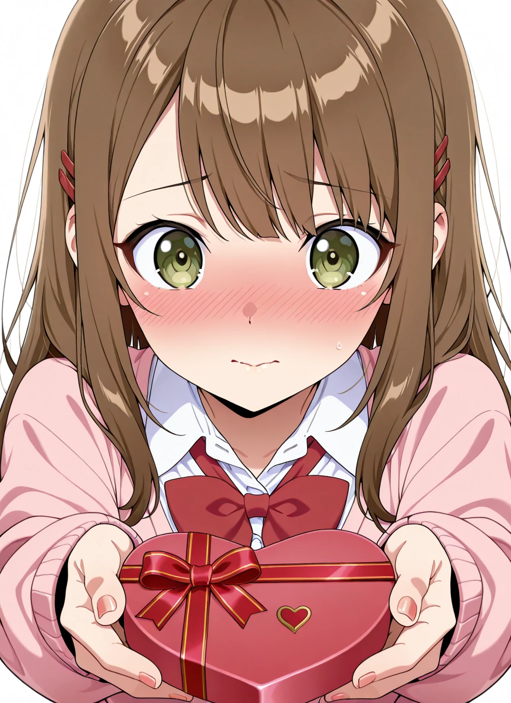 Valentine’s chocolate-giving pose. with uppder body. 1.0