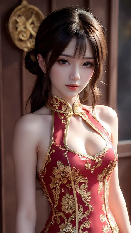 紅色奢華金絲絨復古旗袍(flux) 2026_2_22