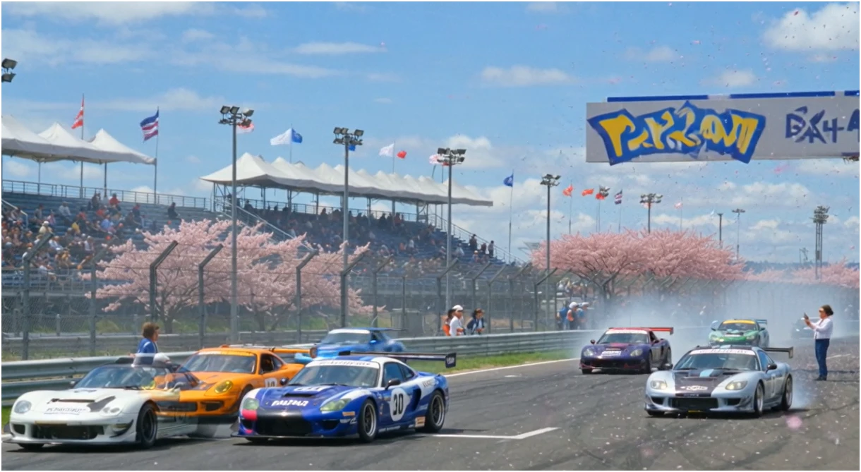 ポケモンが鈴鹿サーキット見学でトランプゲーム