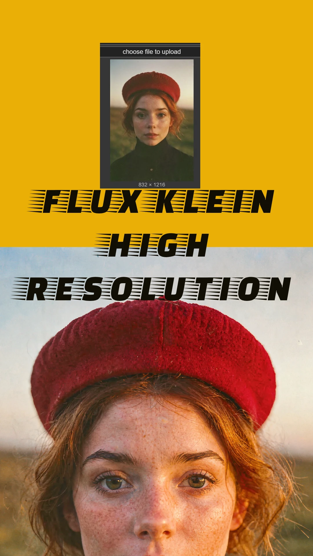 Flux Klein  Up To High Resulation
