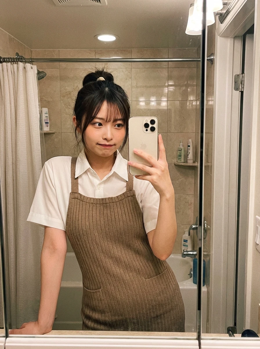 SeaArt AI | Bathroom Mirror Selfie