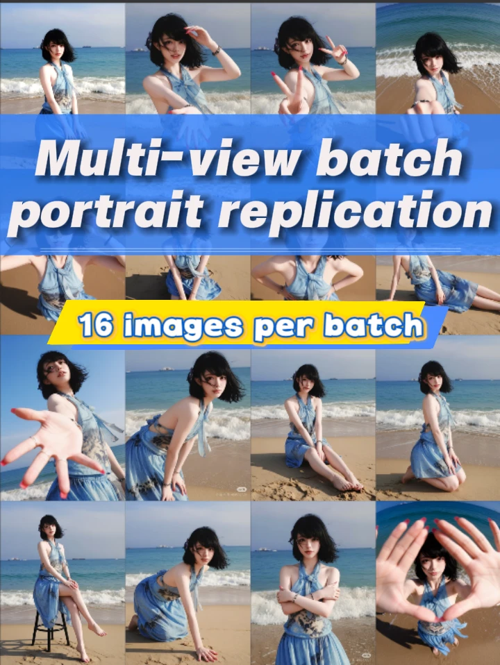 Multi-view batch portrait replication！！！