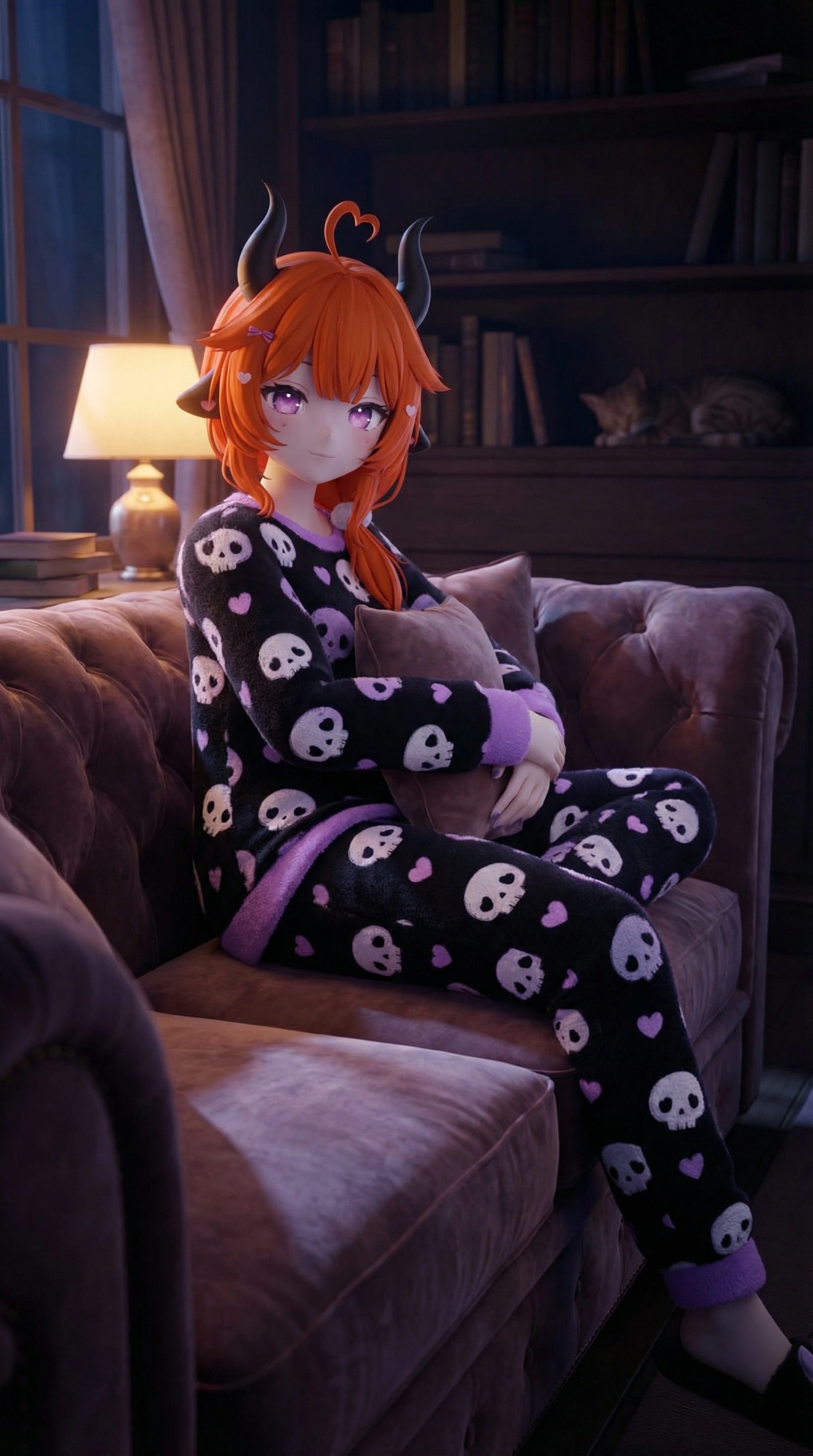 Relaxing at home