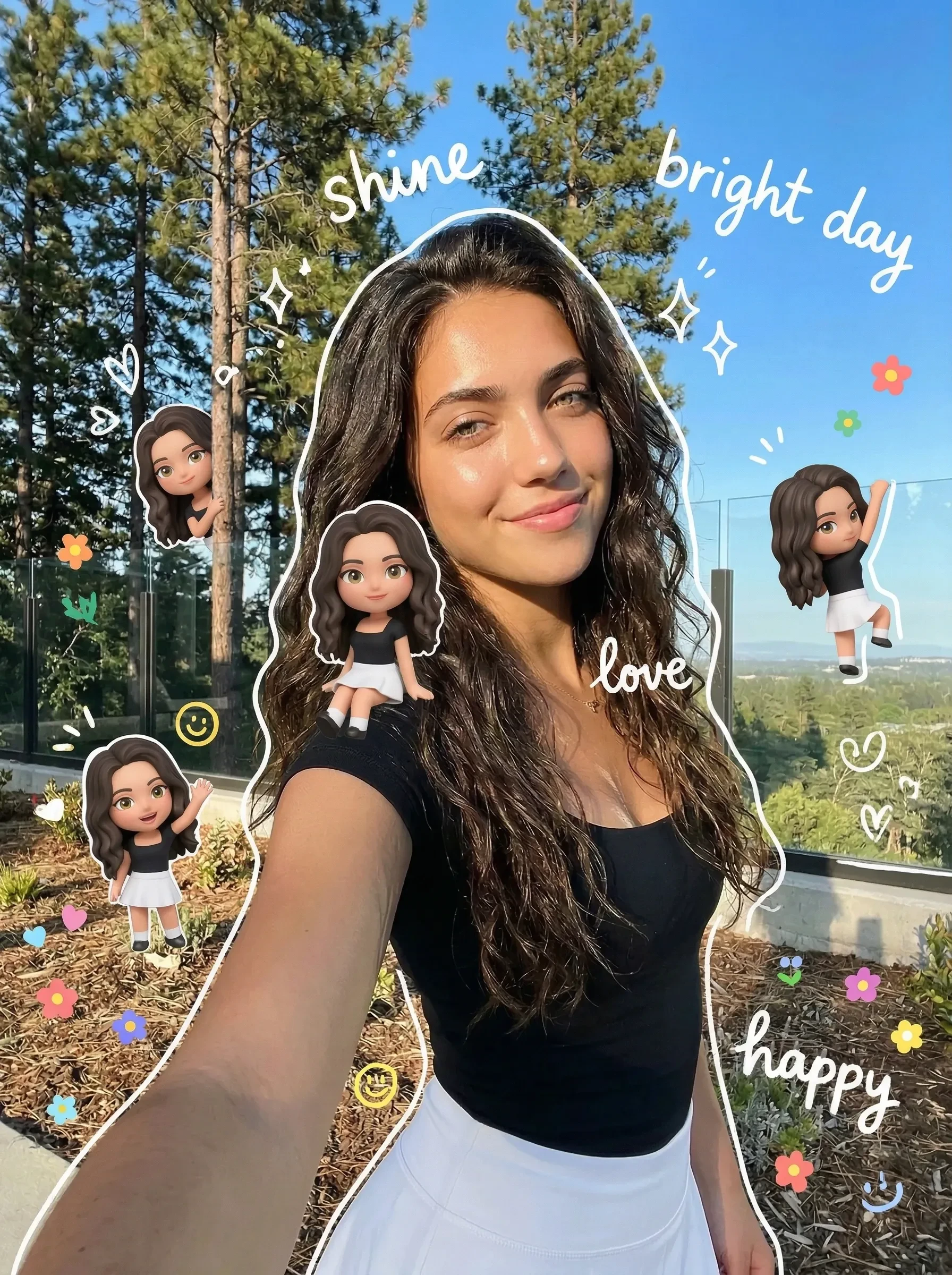 Aesthetic Doodle Selfie Studio