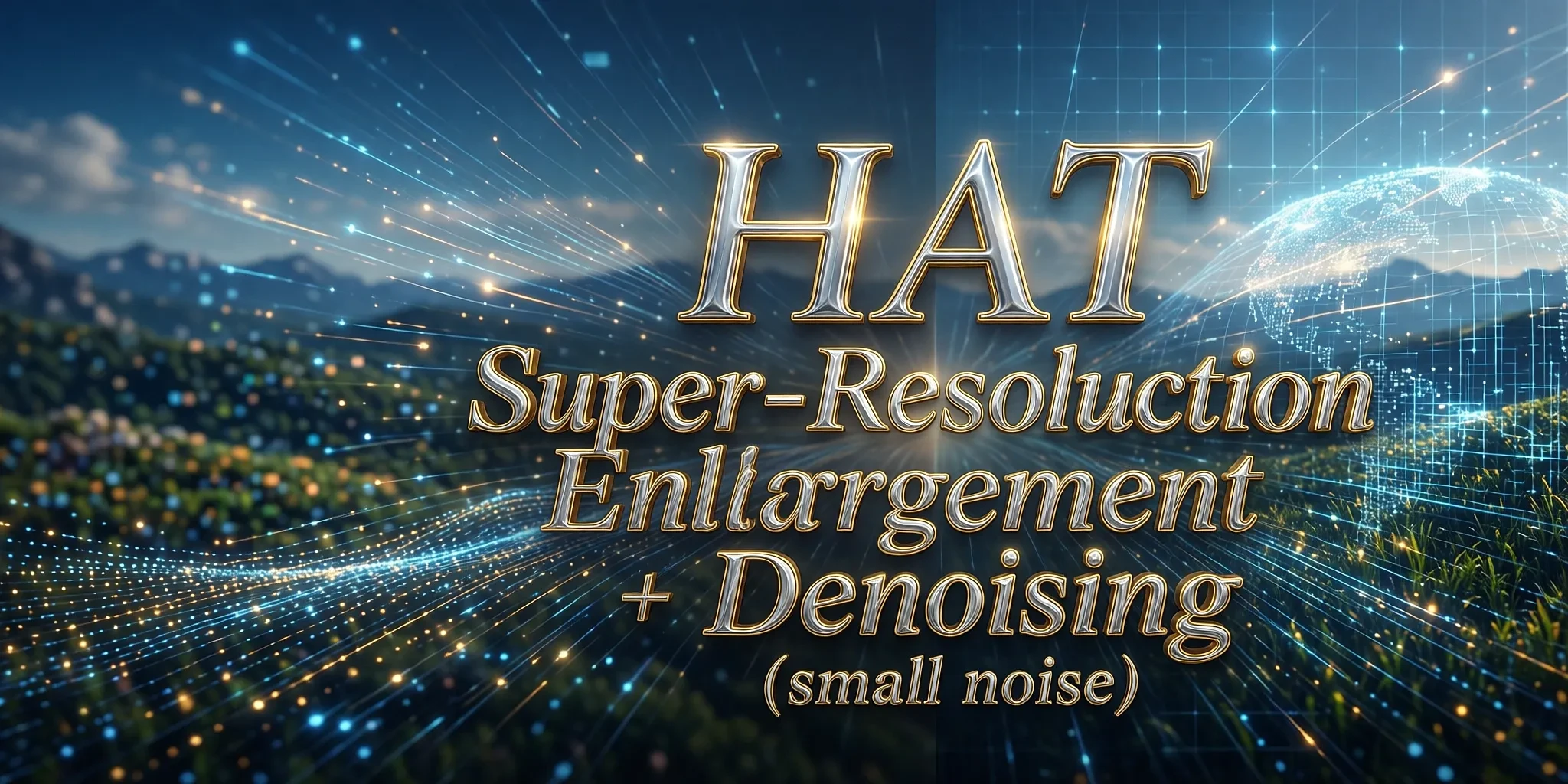 HAT Super-Resolution Enlargement + Denoising (small noise)