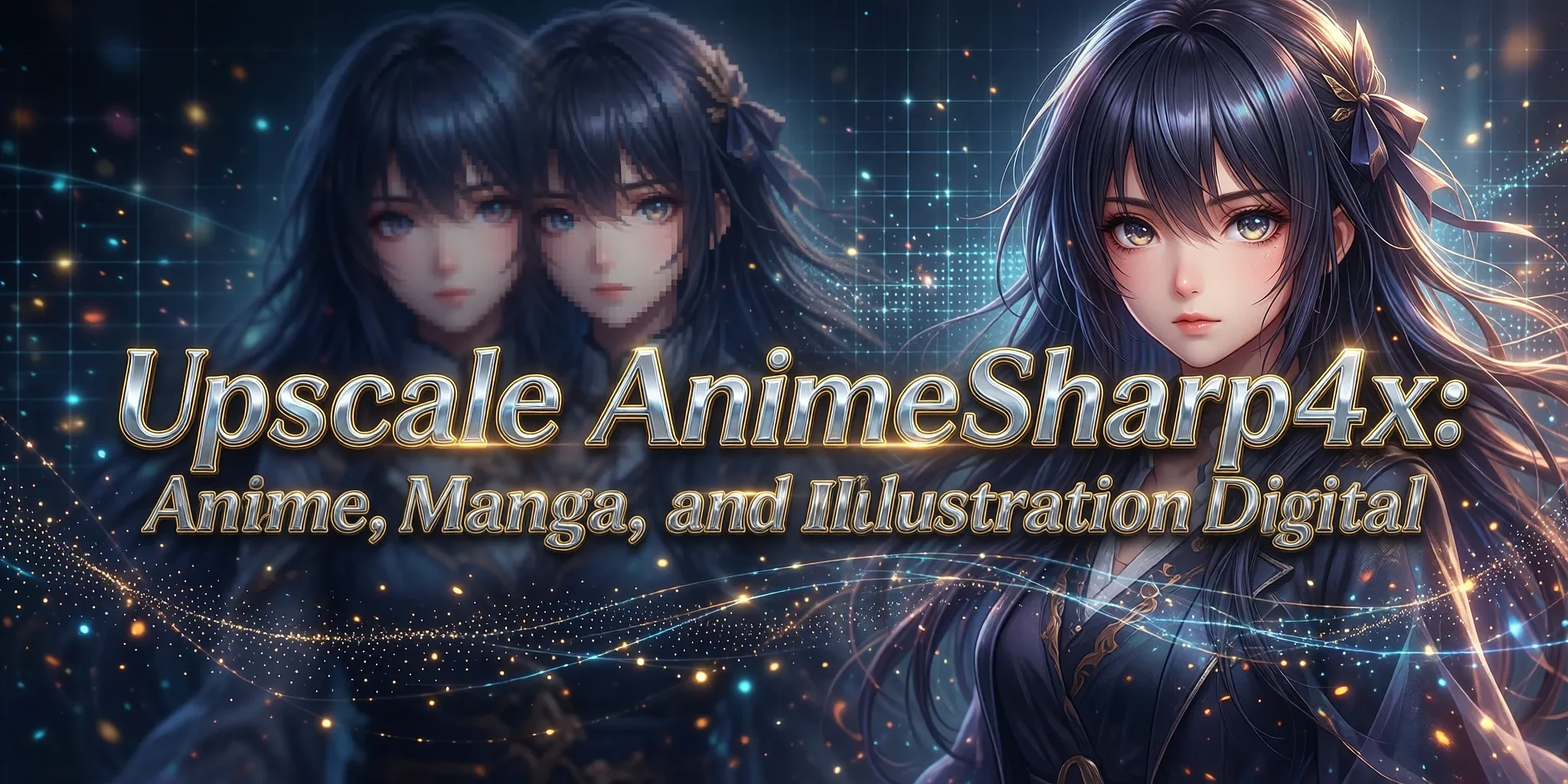 Upscale AnimeSharp4x: Anime, Manga, and Illustration Digital